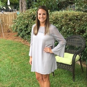 Bell sleeve lace top Dress